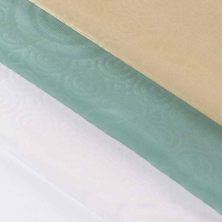 Polyester Thread Dress Jacquard Polyester Chiffon Fabric for Sleepwear 5